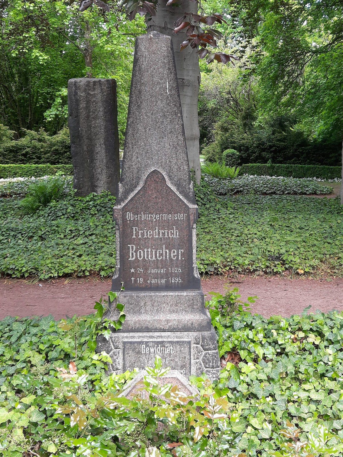 Grabstätte von Friedrich Bötticher – Südfriedhof Magdeburg